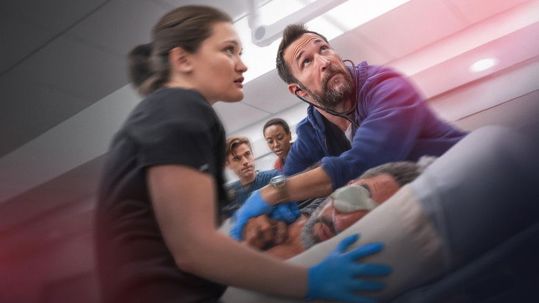 The team surrounding a patient during a mass-casualty surge