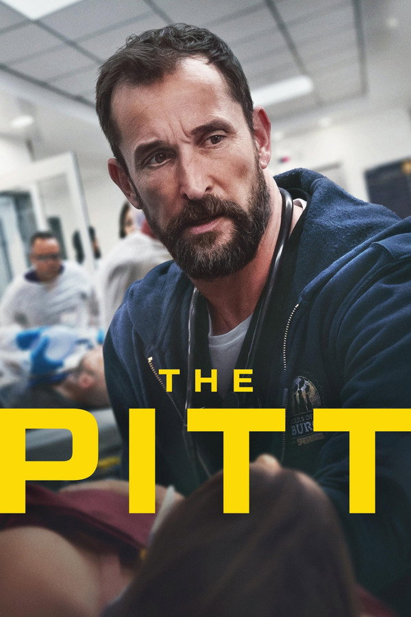 The Pitt Season 2 key art — Noah Wyle as Dr. Robby in the emergency department